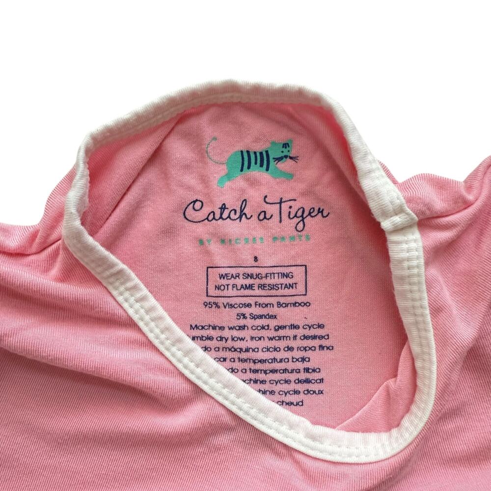 How To Catch A Tiger By Kickee Pants Bamboo I Love Dad Pajamas Size 8 - Picture 5 of 5